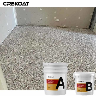 Garages Terraces Decorative Epoxy Resin Floor Coating With Multi Color Flakes