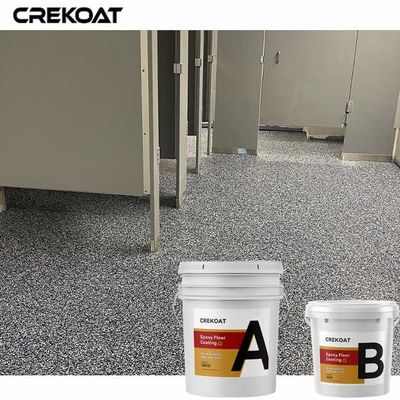 Garages Terraces Decorative Epoxy Resin Floor Coating With Multi Color Flakes