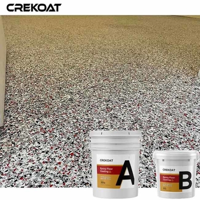 Vinyl Chips Flake Clear Resin Floor Coating With Epoxy Quartz Metallic