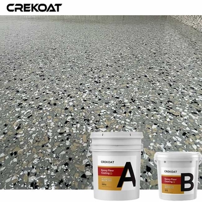 Anti Slip Flake Epoxy Coating Garage Epoxy Resin Flooring With Flakes