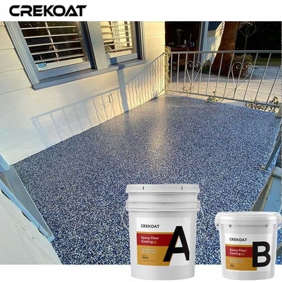 Anti Slip Flake Epoxy Coating Garage Epoxy Resin Flooring With Flakes