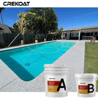 Anti Slip Flake Epoxy Coating Garage Epoxy Resin Flooring With Flakes