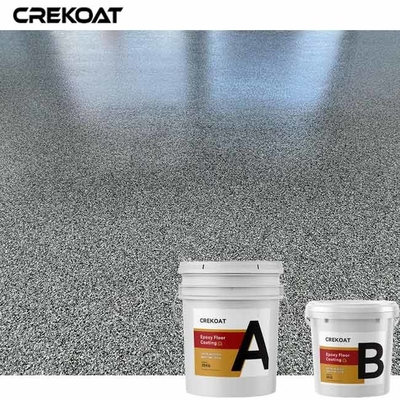 Multi Color Epoxy Flake Floor Coating With Water Based Clear Epoxy Resin