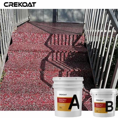 100% Solid Epoxy Resin Flake Concrete Coating 2 Component Product