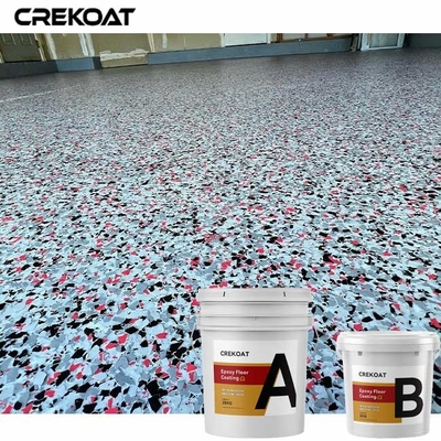 100% Solid Epoxy Resin Flake Concrete Coating 2 Component Product