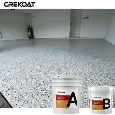 Clear Epoxy Resin Floor Coating Flakes Polyurethane Polyaspartic For Concrete Floors