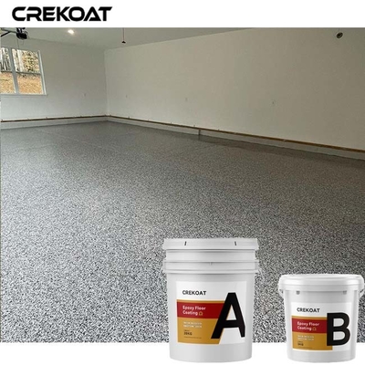 Vinyl Flake Broadcast Epoxy Resin Floor Coating Polyaspartic Topcoat