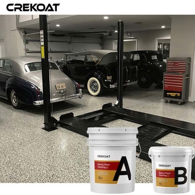 Vinyl Flake Broadcast Epoxy Resin Floor Coating Polyaspartic Topcoat