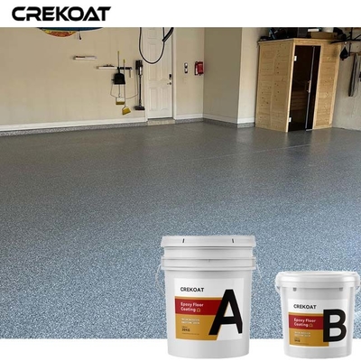Vinyl Flake Broadcast Epoxy Resin Floor Coating Polyaspartic Topcoat