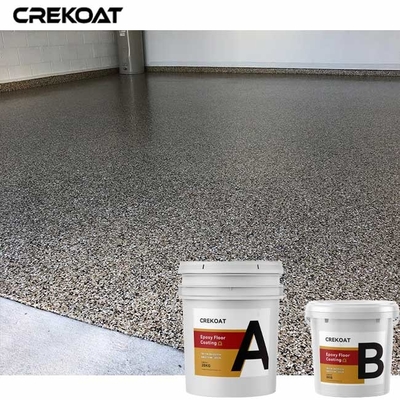 100% Solid Polyaspartic Flake Epoxy Resin Floor Coating Terrazzo Smooth Surface