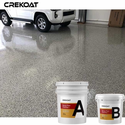 100% Solid Polyaspartic Flake Epoxy Resin Floor Coating Terrazzo Smooth Surface