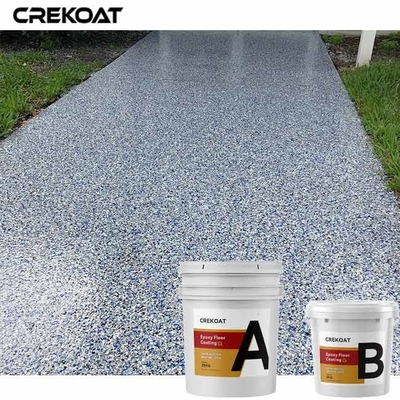 5mm Vinyl Flakes Epoxy Resin Floor Coating Provide Durability Impact Resistance