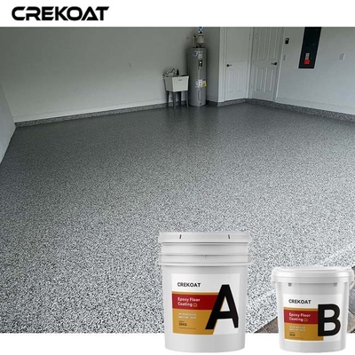 Polymer Epoxy Resin Floor Coating With Decorative Vinyl Colored Flakes