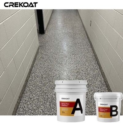 Colorful Flakes Epoxy Resin Floor Coating Marble Granite Appearance For Garage