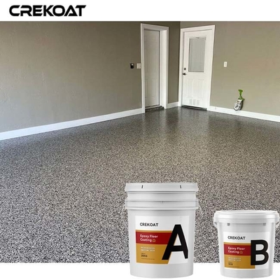 Colorful Flakes Epoxy Resin Floor Coating Marble Granite Appearance For Garage