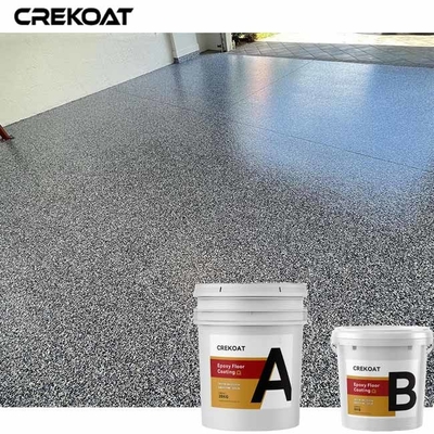Colorful Flakes Epoxy Resin Floor Coating Marble Granite Appearance For Garage