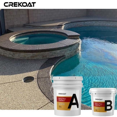 Paint Flakes Epoxy Resin Floor Coating For Garage Basement Concrete