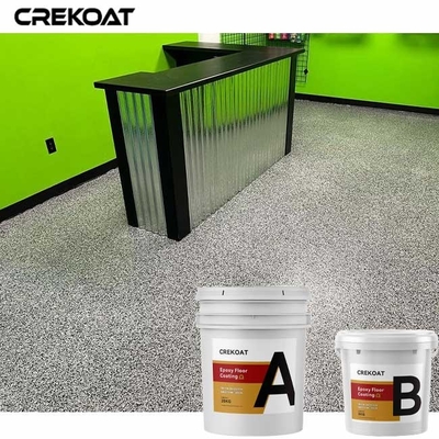 Paint Flakes Epoxy Resin Floor Coating For Garage Basement Concrete