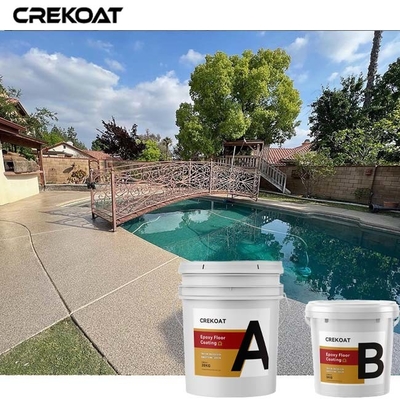 Paint Flakes Epoxy Resin Floor Coating For Garage Basement Concrete