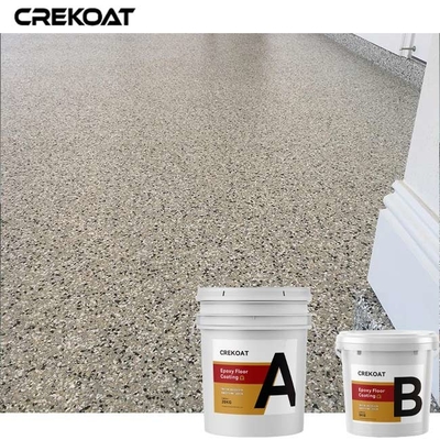 Resist Wear Tear Epoxy Resin Floor Coating For Broadcast Flake System