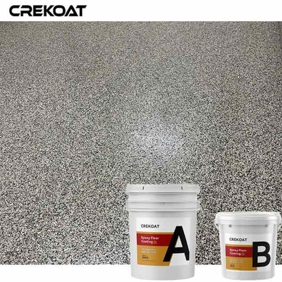 Acrylic Flakes Epoxy Resin Floor Coating For Shopping Centers And Homes