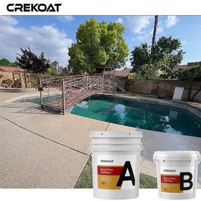 Acrylic Flakes Epoxy Resin Floor Coating For Shopping Centers And Homes
