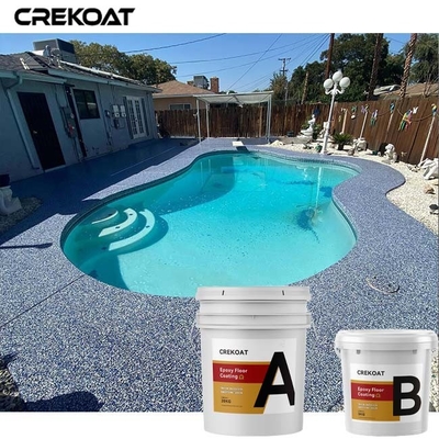 Acrylic Flakes Epoxy Resin Floor Coating For Shopping Centers And Homes