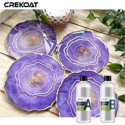 Low Odor Clear Epoxy Resin UV Resistant For Resin Art With Metallic Pigments