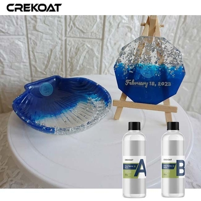 Eco - Friendly Pouring 2 Part Casting Resin Achieves Pristine Glass Like Surface