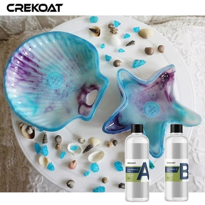 2 Part Crystal Clear Resin For Outdoor High End Aesthetics Anti Yellowing