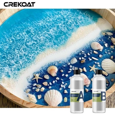 Liquid Glass Epoxy Resin Table Easy To Mix Pour Jewelry Crafting