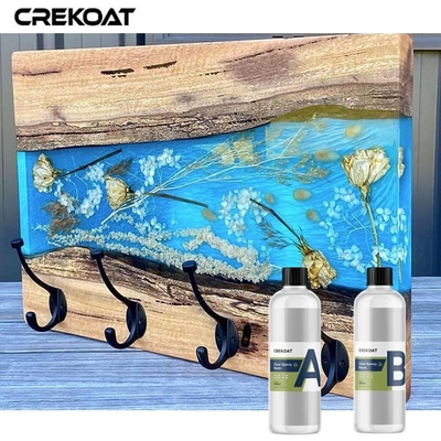 Crystal Clear Epoxy Resin Topcoat High Viscosity Fast Curing For Crafts
