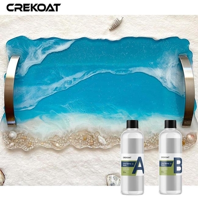 High Gloss Clear Epoxy Resin Low Yellowing Colored With Dyes Pigments