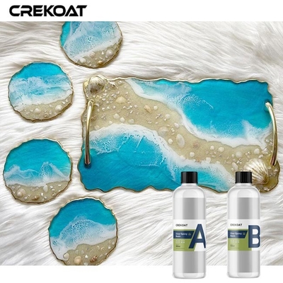 Self Degassing 1:1 Transparent Epoxy Resin For DIY Art Tabletop Coating Mold Casting