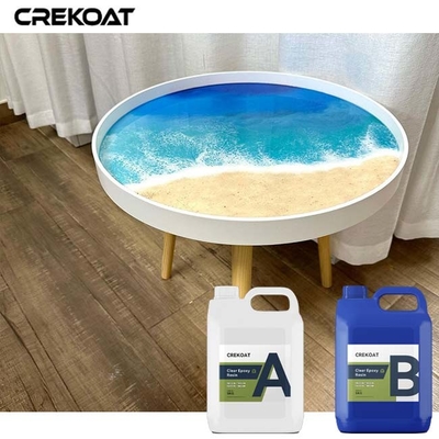 Crystal Clear Deep Pour Liquid Glass Epoxy For Resin Ocean Dioramas