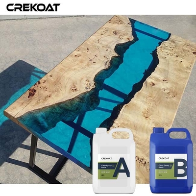 Self Leveling Glossy Deep Pour Epoxy Resin For Clear Casting Transparent Finish