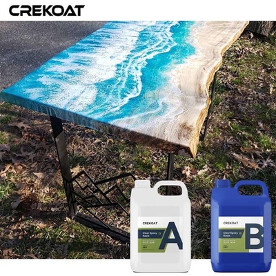 Crystal Clear High Gloss Finish Table Top Epoxy High Viscosity Self - Leveling