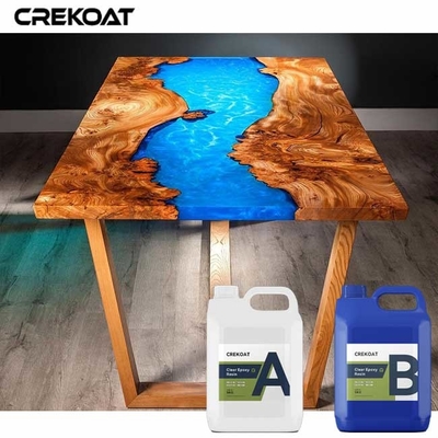 Glossy Glass - Like Finish Deep Pour Epoxy Resin Enhancing The Beauty Of Wood