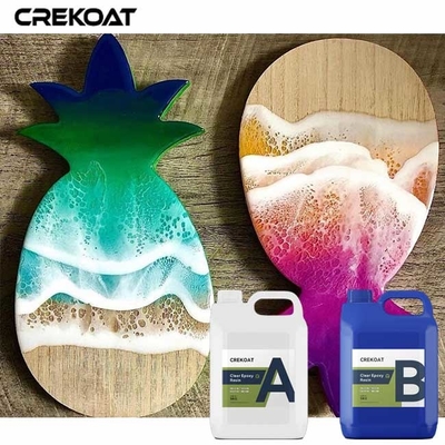 Glossy Glass - Like Finish Deep Pour Epoxy Resin Enhancing The Beauty Of Wood