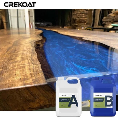 Crystal Clear Coat Table Top Epoxy Preserves Live Edge Wood With Clarity