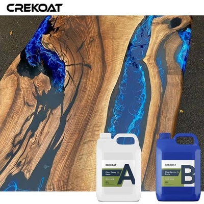 Crystal Clear Two Part Epoxy Resin Casting Pourable Resin For Tabletop