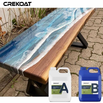 Table Top Deep Pour Epoxy Resin Coatings Quick Drying Heat Release