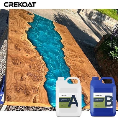 Glossy Transparent Deep Pour Epoxy Resin For Paintings Sculptures Tabletops
