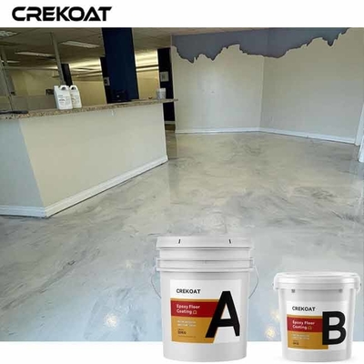 100% Solid Metallic Epoxy Garage Floor Coating Marble Look Non Slip