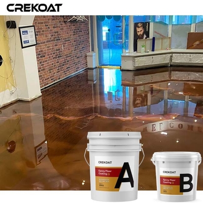 Hygienic Anti Slip Metallic Epoxy Floor Coating Topcoat Used In Hair Salons