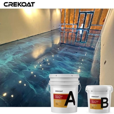 Commercial Metallic Flake Floor Coating For Epoxy Showrooms Restaurants Offices