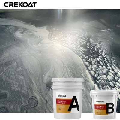 Three Dimensional Metallic Epoxy Floor Coating Colors Thrive In High Traffic Areas Dazzling Toughness