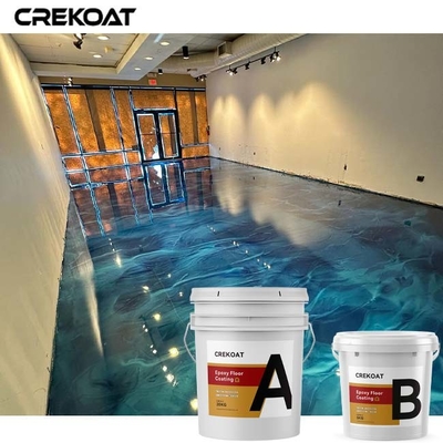 Commercial Metallic Flake Floor Coating For Epoxy Showrooms Restaurants Offices