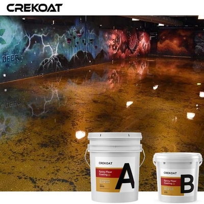Rock Solid Metallic Epoxy Resin Floor Coating For Nightclubs