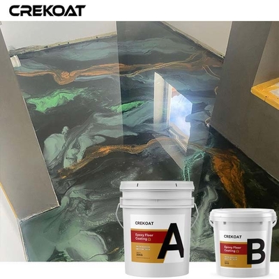 Mica Pearl Metallic Epoxy Floor Coating Self-Leveling Low Odor